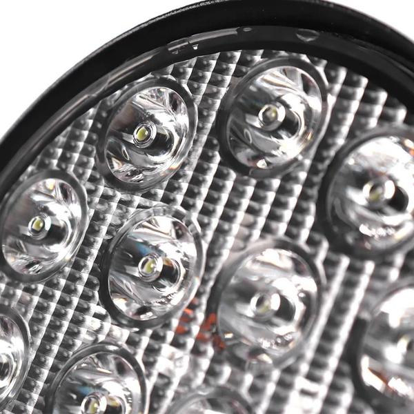 Imagem de Farol Auxiliar Redondo Led 42w 14 Led 6000k - Unidade Off-Road