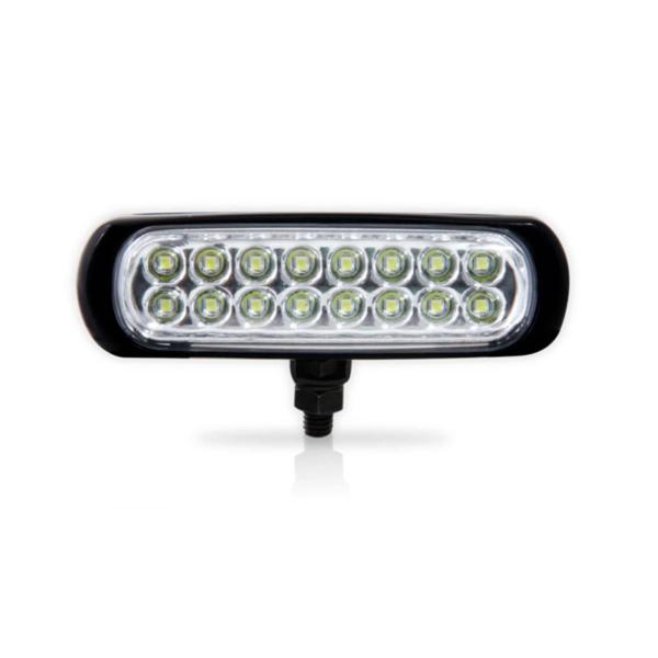 Imagem de Farol Auxiliar Slim LEDS 90 graus Bi Volt 3,2w 480 lumens PRETO Luz BRANCA em ABS, Lente em Po