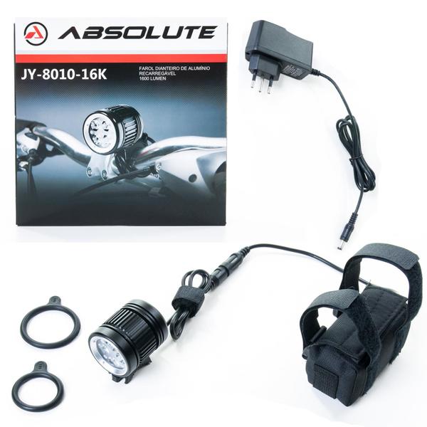 Imagem de Farol Bicicleta Absolute Led 1600 Lumens Jy-8010 Super Forte