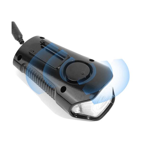 Farol Bicicleta Led Buzina Recarregável USB C/ Velocímetro - Mundo Bikes Imagem de Farol Bicicleta Led Buzina Recarregável USB C/ Velocímetro