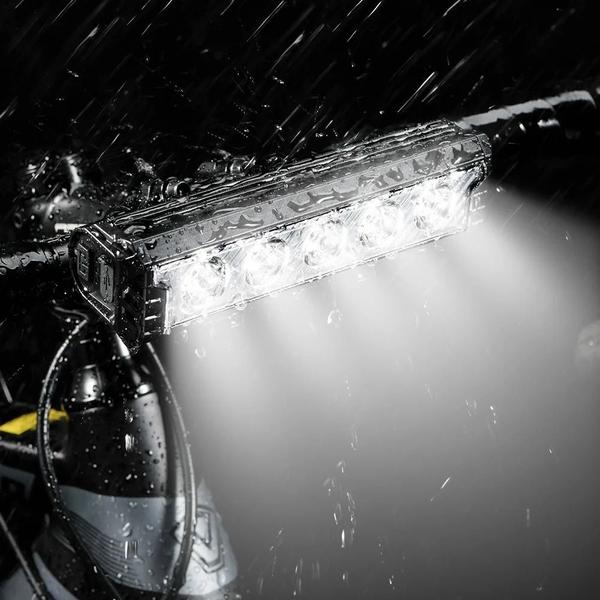 Imagem de Farol Bike 5 Leds 20.000 Lumens 10.000mah Com 2 Suportes