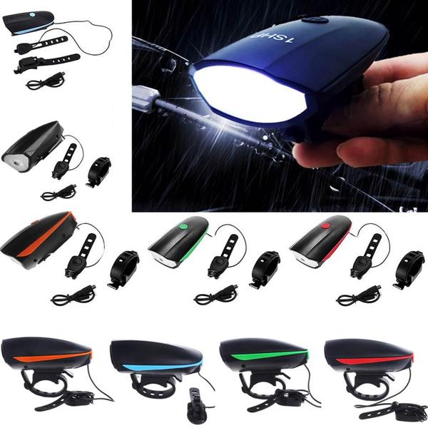 Imagem de Farol Bike Bicicleta Led Buzina Recarregável Led forte de Alta Qualidade - 7588