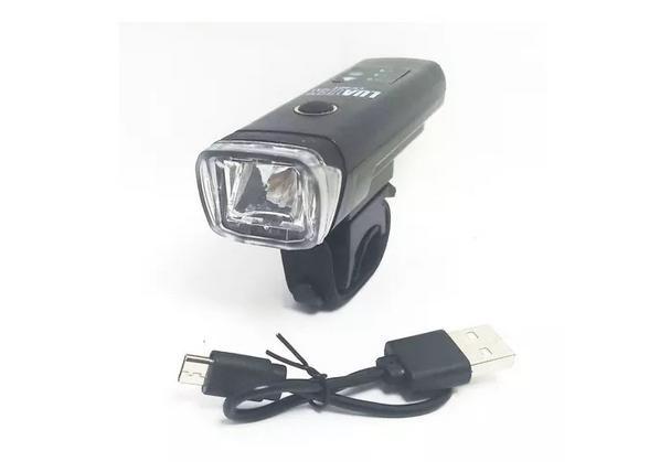 Imagem de Farol Bike Led Potente Sinalizador 4 Modos Com Buzina LK048