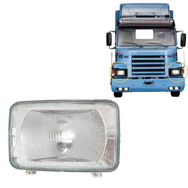 Imagem de Farol Bloco Óptico H4 Compatível Scania 112 113 142 143