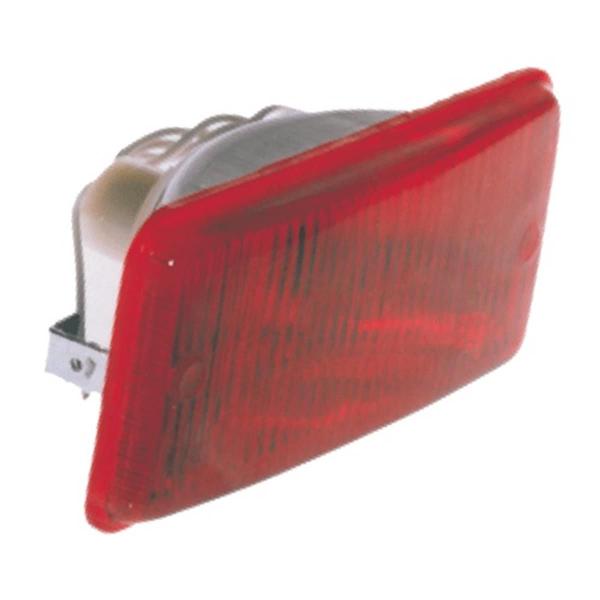 Imagem de Farol Bloco Óptico Trator compativel C B T 2090 2105 traseira Retangular Vermelho