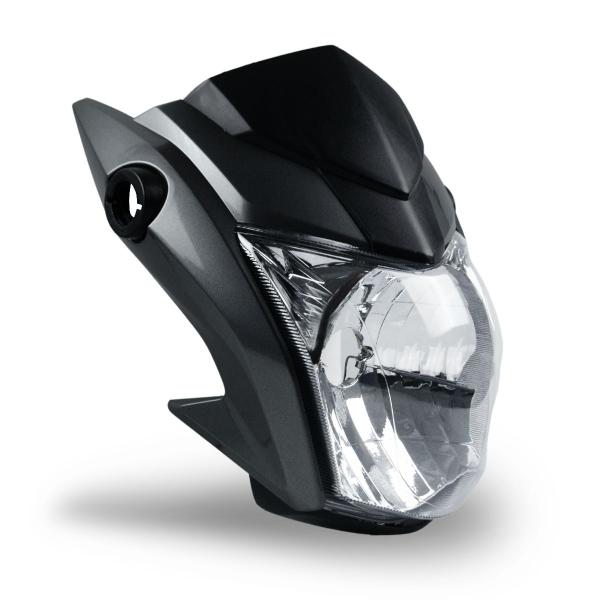 Imagem de Farol Com Carenagem Bananinha Resistente Completa Bloco Óptico Frontal Moto Honda Titan 160 Ex 2019