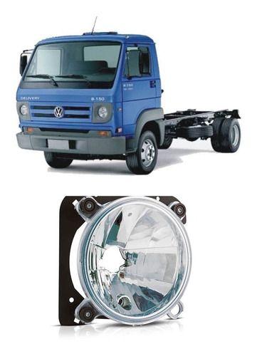 Imagem de Farol com Suporte Caminhão VW Delivery 5140 8150 9150 9160 10160 Lado Direito Passageiro