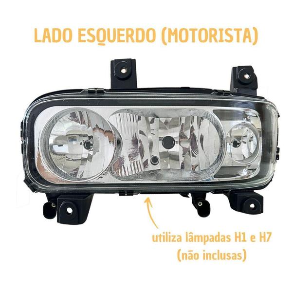 Imagem de Farol Compativel Mb Mercedes Benz Atego 2012 Le