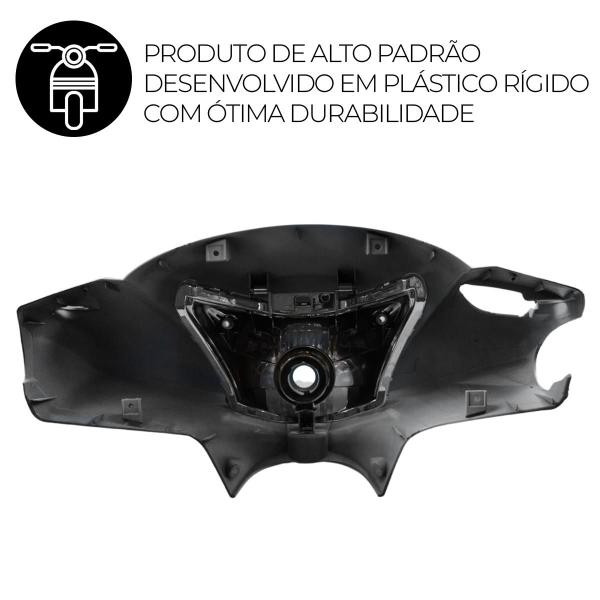 Imagem de Farol Completo Com Carenagens Biz 125 EX 2016 Branco Perolizado Foco Sportive Material Leve e Resistente