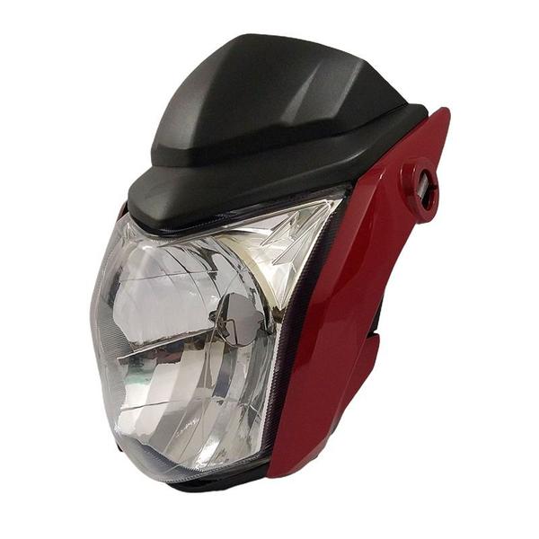 Imagem de Farol Completo Fan 125 KS / ES / ESD 2015 Vermelho Foco