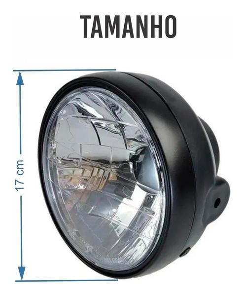 Imagem de Farol Completo Honda Cg Titan 150 04 Bloco Ótico-Carcaça-Aro