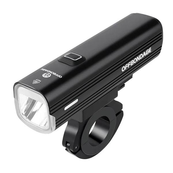 Imagem de Farol de Bicicleta Recarregável USB 1000 Lúmens - Lanterna com Power Bank para Guidão