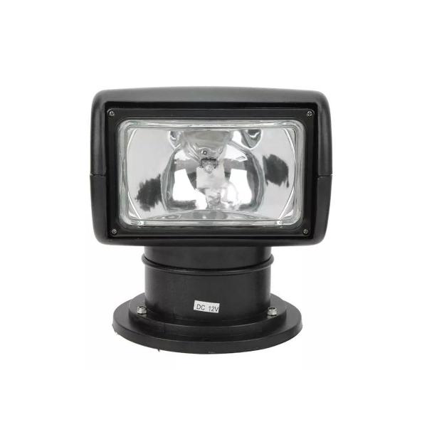 Farol De Busca Direcional C/ Controle 100w 12v Preto Barco - Noster Náutica Imagem de Farol De Busca Direcional C/ Controle 100w 12v Preto Barco