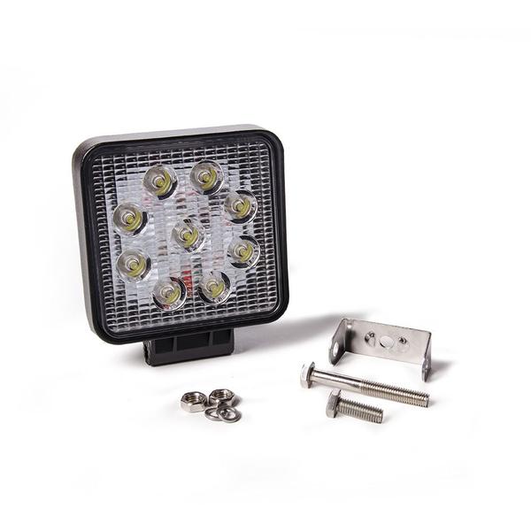 Imagem de Farol de milha 9 leds 27w quadrado luxled