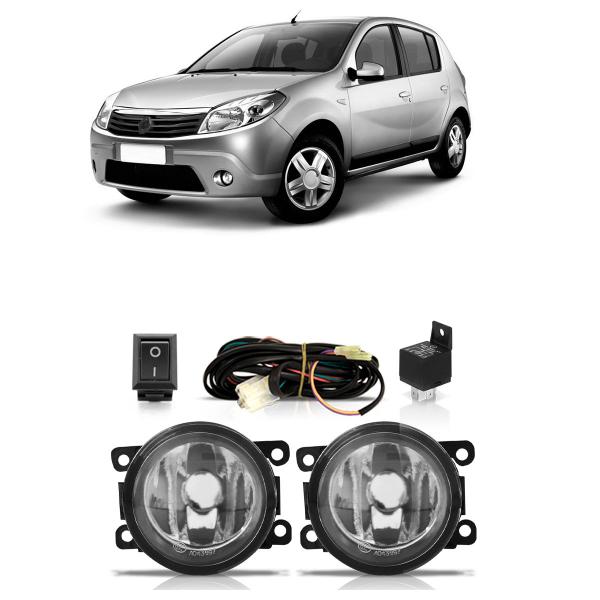 Imagem de Farol de Milha Auxiliar Renault Sandero 2009 A 2013 Completo