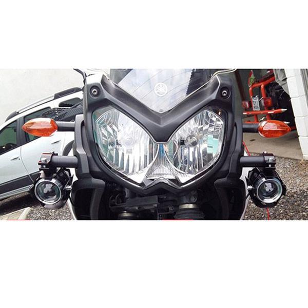 Imagem de Farol de Milha Branco Motocicleta Angel Eyes Azul O Par Neblina