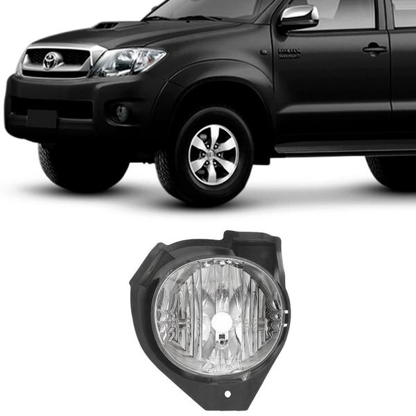 Imagem de Farol De Milha Hilux 09 A 11 Com Soquete Hb4 Motorista Ft503