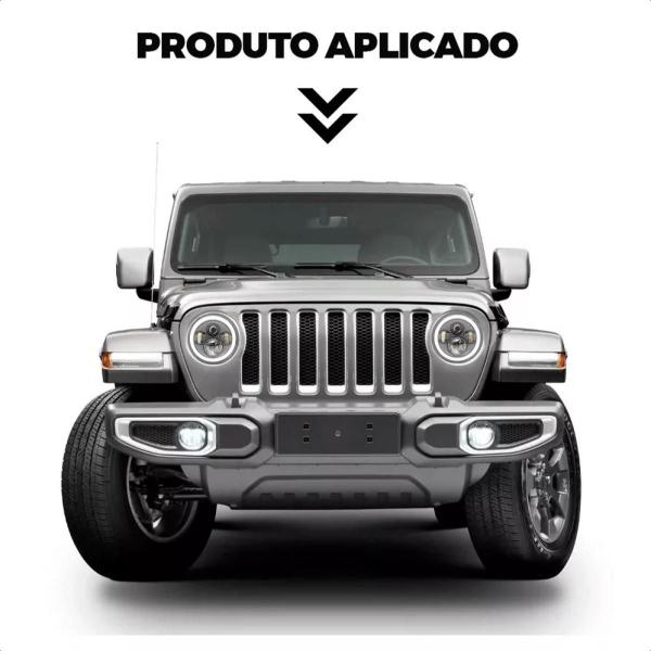 Imagem de Farol de Milha LED Redondo 40W angel eyes luz alta Seta Jeep Pick-up Moto trator LE-6751