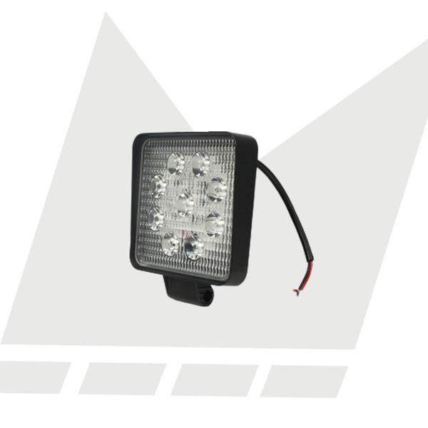 Imagem de Farol De Milha Led Slim Quadrado 27W 9 Leds 12V 24V Off-Road