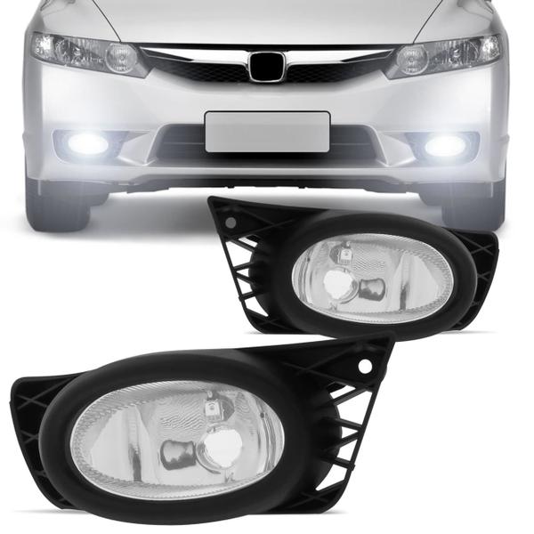 Imagem de Farol de Milha New Civic 2009 2010 2011 Auxiliar Neblina