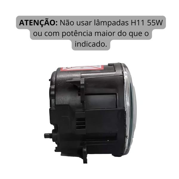 Imagem de Farol de Milha Universal Lente Vidro Lado Direito Aro Prata Suits - FUN112