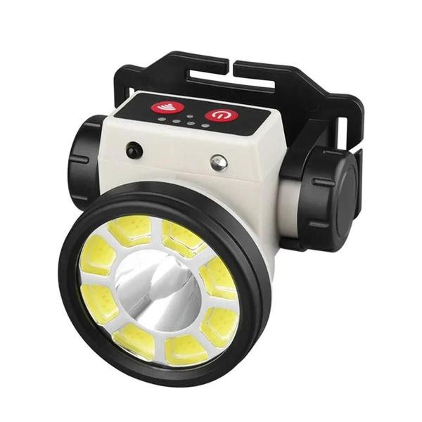 Imagem de Farol de Pesca LED Recarregável de Alta Potência - Com Detecção e Feixes Alto/Baixo