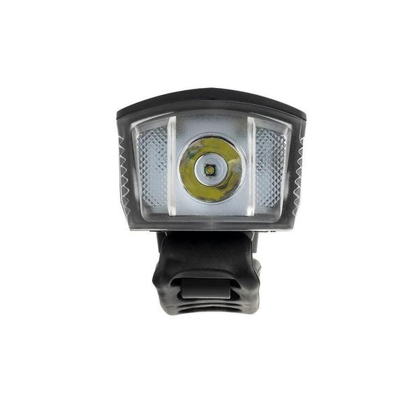 Imagem de Farol Dianteiro 190L com Buzina e Controle 1200mAh Recarregável Usb Bateria Até 12h Alcance 100m Preto BI185 Atrio