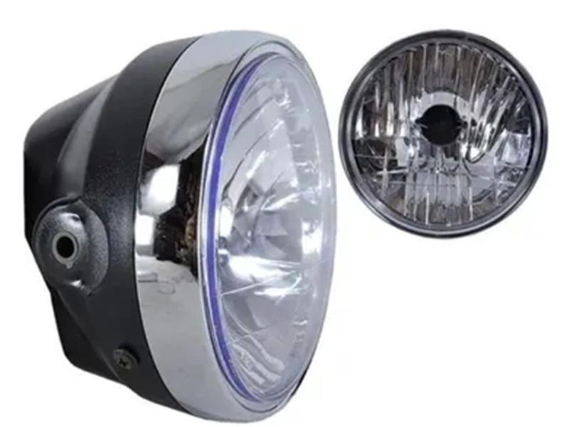 Imagem de Farol Honda Cg 125 Fan 2009 2010 2011 2012 2013 Aro Cromado