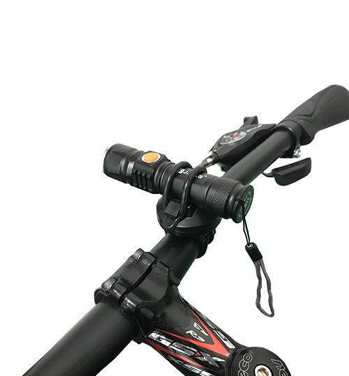 Imagem de Farol Lanterna Bike LED T6 Zoom WS-569 USB Recarregável Preto