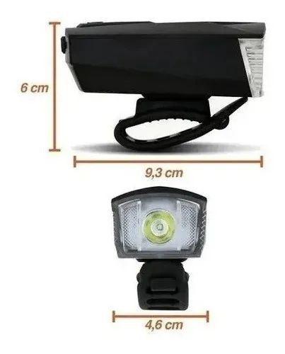 Imagem de Farol led bicicleta dianteiro 190l 1200 mah usb recarregavel multilaser