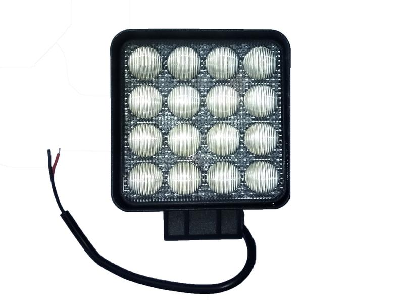 Imagem de Farol Led Off Road Trator Quadrado Luz Azul 48w 6d 10-30v