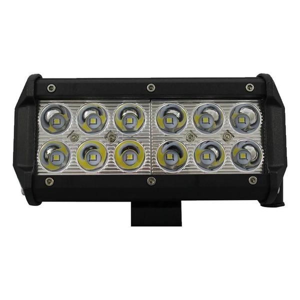 Imagem de Farol Milha 12 Leds 12/24V Retangulo Offroad 6000K 36W