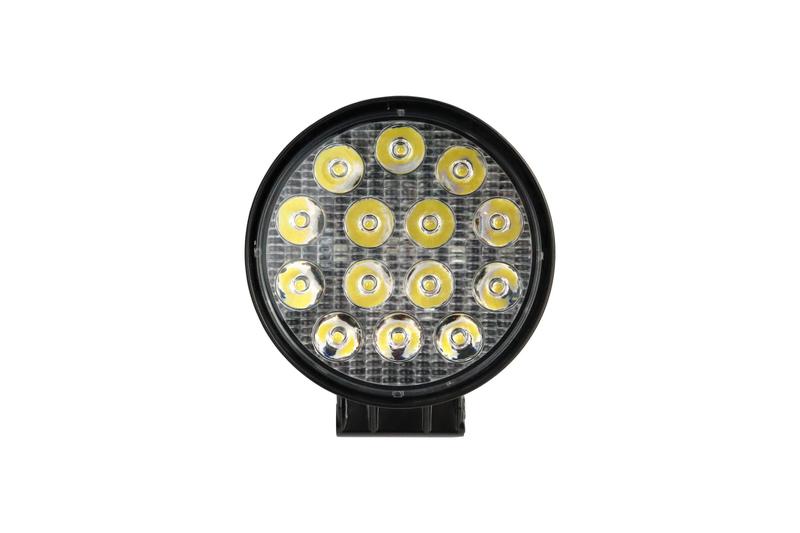 Imagem de Farol Milha 42w 14 Leds 12v/24v Redondo Máquina Agrícola