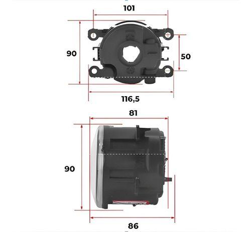 Imagem de Farol Milha L200 Triton 2007 2008 09 10 11 12 13 14 15 2016