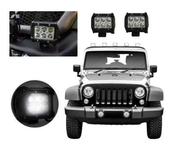 Imagem de Farol Milha Led Barra 06 Leds - Off Road Carros Jeeps