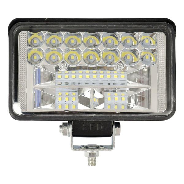 Imagem de Farol Milha Led Retangular 90w Trator Carro Caminhão 12v 24v