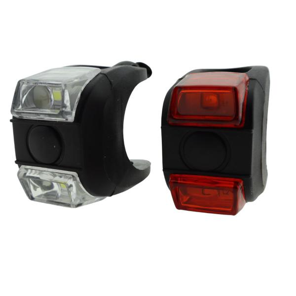 Imagem de Farol Pisca Dianteiro/Traseiro Absolute JY-267-6 C/ 2 Leds Bicicleta