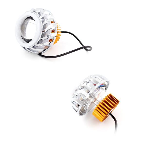 Imagem de Farol Projetor Angel Eyes Retrofit Led Duplo Carro E Moto G1