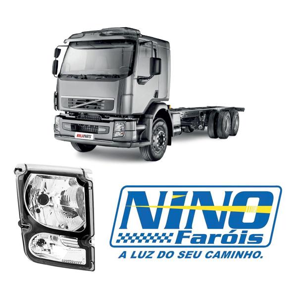 Imagem de Farol Volvo VM Máscara Negra 2006 a 2013 H4 LE ou LD