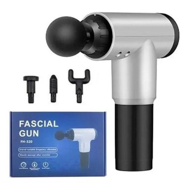 Fascial Gun Massageador Elétrico 6 Níveis de Frequência Corporal Muscular Fisio Imagem de Fascial Gun Massageador Elétrico 6 Níveis de Frequência Corporal Muscular Fisio