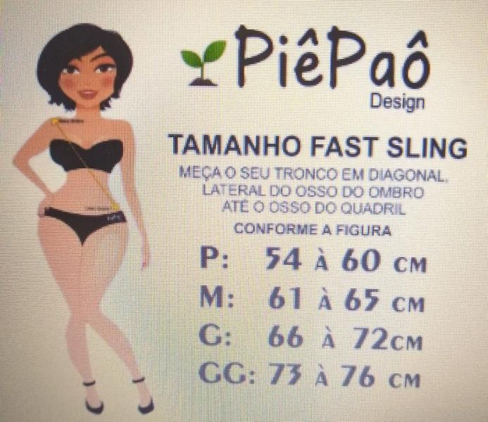 Imagem de Fastsling Canguru Piêpaô Fast Sling Grid Branco + Preto G