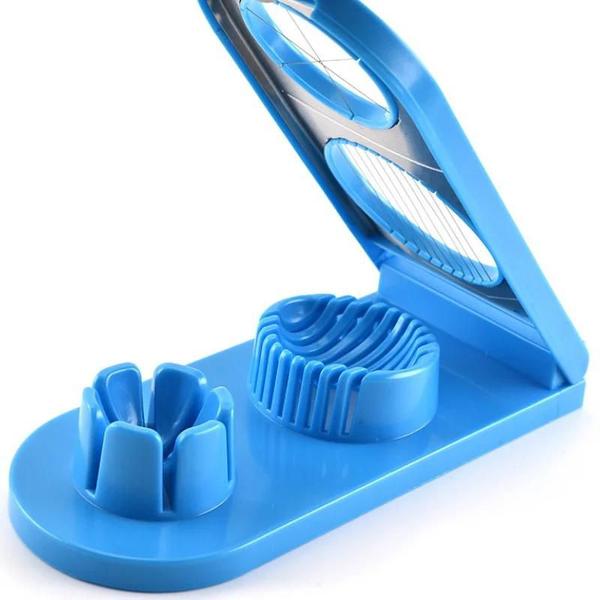 Imagem de Fatiador Cortador de Ovos Frutas Legumes Fio Inox Egg Slicer