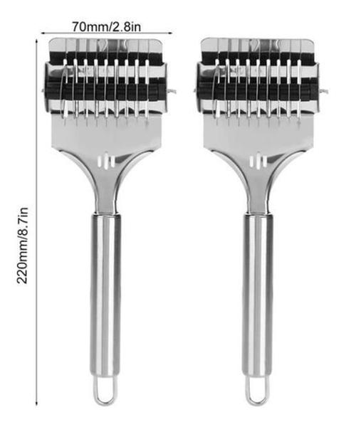 Imagem de Fatiador De Macarrão Cortador Talharim Manual Aço Inox Corte