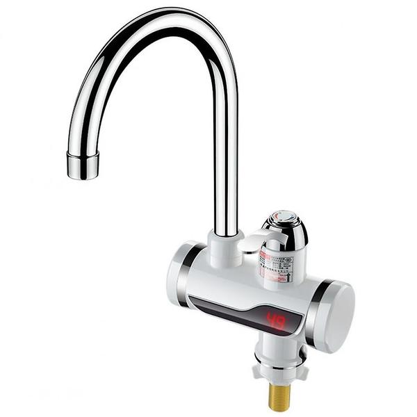 Imagem de Faucet Wokex, display digital de aço inoxidável, água quente/fria