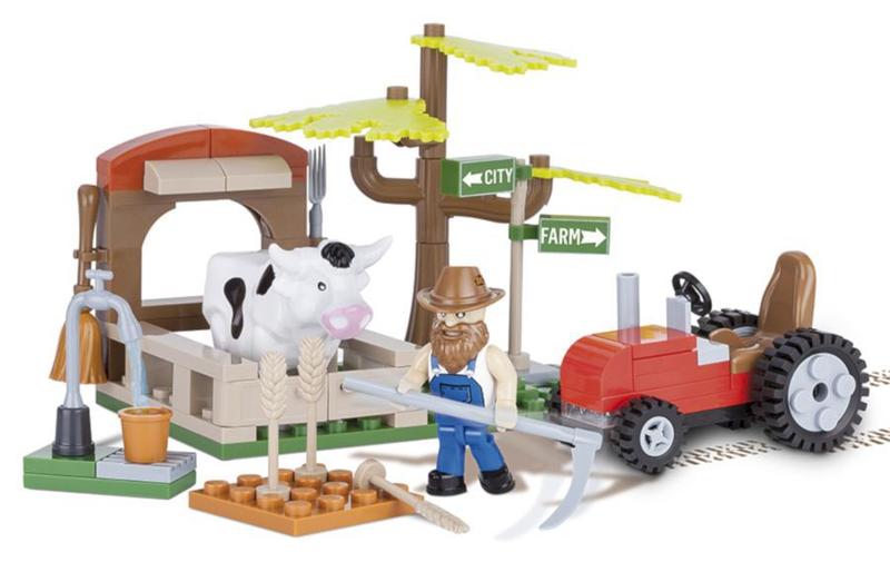 Imagem de Fazenda de Gado de Leite - Dairy Farm - Blocos de Montar 90 Peças - Action Town - Cobi