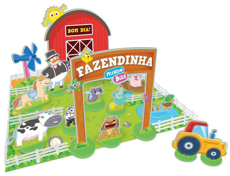 Fazendinha e Dominó Mundo Bita Divertido Infantil em Madeira - NIG BRINQUEDOS Imagem de Fazendinha e Dominó Mundo Bita Divertido Infantil em Madeira