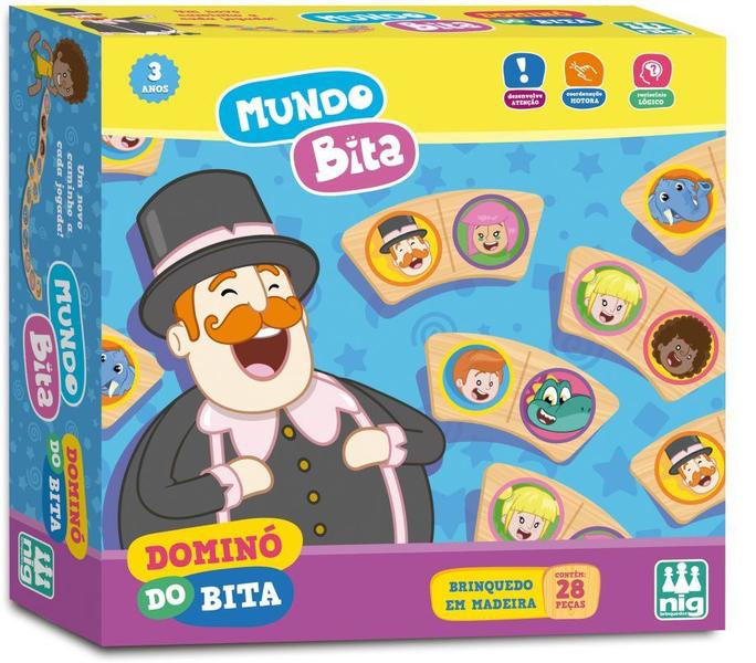 Fazendinha e Dominó Mundo Bita Divertido Infantil em Madeira - NIG BRINQUEDOS Imagem de Fazendinha e Dominó Mundo Bita Divertido Infantil em Madeira
