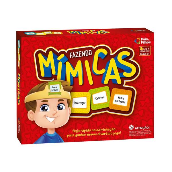 Imagem de Fazendo Mímicas Jogo de Adivinhação Brinquedo Infantil Familia Pais e Filhos 0987