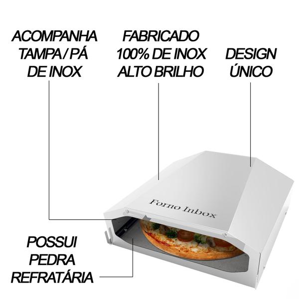 Imagem de FB35 Assador para fogão Inbox para pizza, pães, bolos e etc.