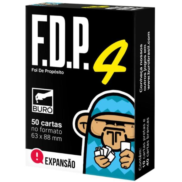 Imagem de FDP - Foi de Propósito 4 (Expansão) Jogo de Cartas Pt Br